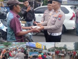 Semarak Bulan Penuh Berkah, Satlantas KP3 Berbagi Takjil, Bertajub Tertip Berlalulintas