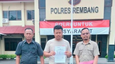 Tim Kuasa Hukum PT Bratapos Resmi Laporkan Dugaan Intimidasi Wartawan ke Polres Rembang
