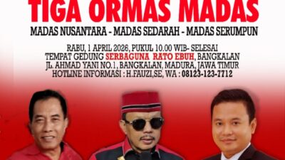 Tiga Ormas Madas Gelar Halalbihalal Sekaligus Launching Bamus Madura