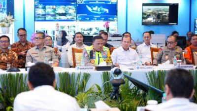 Kakorlantas di acara pembukaan posko, Pastikan Hiruk-pikuk Operasi Ketupat Berjalan Lancar