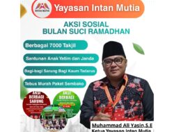 Yayasan Intan Mutia Tebar Kepedulian di Bulan Ramadhan, Ribuan Paket Takjil dan Bantuan Sosial Disalurkan Bersama BNPM