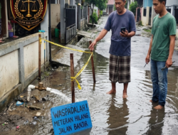PDAM Bangkalan Kebobolan! Pencurian Meteran di Perumahan Pondok Halim 1 Bikin Jalan Banjir