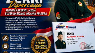 RESMI: Zekki Ditunjuk Sebagai Kepala Perwakilan Media Buser Nasional Wilayah Madura