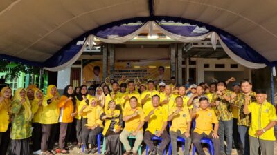 Nurkholis Resmi Pimpin Kepengurusan Partai Golkar Kec. Negara Batin Melalui Muscam