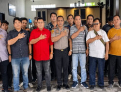 Kapolsek Medan Tuntungan Pererat Sinergi dengan Wartawan Lewat Coffee Morning