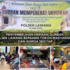 Polsek Lawang Gelar Penyembelihan Hewan Qurban
