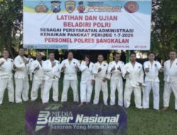 Kenaikan Pangkat Ujian Beladiri, Aipda Eko dan Aipda Nurholis Buktikan Kesiapan Fisik dan Mental