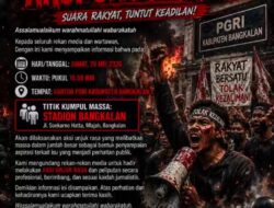 Fast Respon Indonesia Center Gelar Aksi Unjuk Rasa di Kantor PGRI Bangkalan