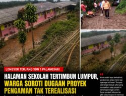 Tanah Longsor Terjang SDN 1 Palangsari Pasuruan, Halaman Sekolah Tertimbun Lumpur, Warga Soroti Dugaan Proyek Pengaman Tak Terealisasi