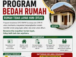 DPD BNPM Surabaya bersama DPR RI Membuka Pendaftaran Bedah Rumah
