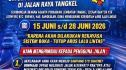 Perbaikan Jembatan Tangkel, Satlantas Polres Bangkalan Terapkan Rekayasa Lalu Lintas: Pengendara Diimbau Gunakan Jalur Alternatif