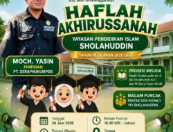 PT Deraphukumpos, Sampaikan Ucapan Selamat dan Sukses untuk Haflah Akhirussanah YPI Sholahuddin Tahun Pelajaran 2025/2026