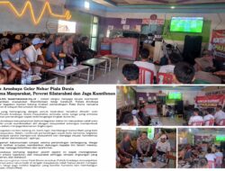 Polsek Arosbaya Gelar Nobar Piala Dunia Bersama Masyarakat, Pererat Silaturahmi dan Jaga Kamtibmas