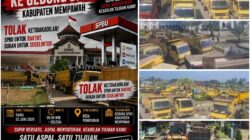 200 Dump Truck Kepung DPRD Mempawah, Sopir Tuntut Keadilan Distribusi Solar Subsidi