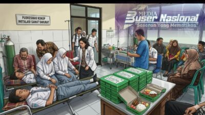 Dugaan Keracunan Massal, Puluhan Siswa SMAN 1 Kokop Bangkalan Dilarikan ke Puskesmas Usai Santap Makan Bergizi Gratis
