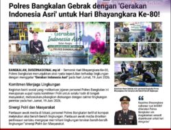 Semarak Hari Bhayangkara Ke-80, Polres Bangkalan Gebrak dengan “Gerakan Indonesia Asri”