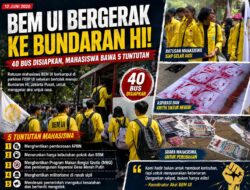 Mahasiswa BEM UI Bergerak ke Bundaran HI, Bawa Lima Tuntutan untuk Pemerintah