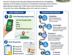 Perumda Tirta Kanjuruhan Permudah Pendaftaran Sambungan Baru Air Bersih Secara Online