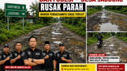 DPD BNPM Bangkalan Soroti Kerusakan Parah Jalan Penghubung Banyubesi–Jaddung, Minta Dinas Terkait Segera Bertindak