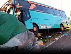TRAGEDI MAUT AKSES SURAMADU: BUS “SRUDUK” BERUNTUN, PASUTRI TEWAS TERJEPIT DI BAWAH RODA