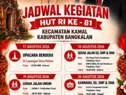 Semarak HUT RI ke-81, Kecamatan Kamal Kabupaten Bangkalan Siapkan Rangkaian Kegiatan Spektakuler dengan Total Hadiah Rp50 Juta!