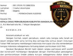 GERAKAN BANGKALAN BERSIH LAYANGKAN SURAT AUDIENSI KE DISHUB TERKAIT RENCANA PENGGUSURAN TERMINAL KAMAL