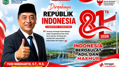 Plt DPUSDA Kabupaten Malang Yudi Hindharto: Mari Isi Kemerdekaan dengan Pengabdian dan Pembangunan