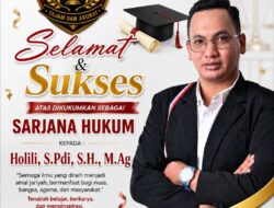 Holili, S.H. Dikukuhkan sebagai Sarjana Hukum, Semoga Semakin Teguh Memperjuangkan Keadilan bagi Petani dan Masyarakat Madura